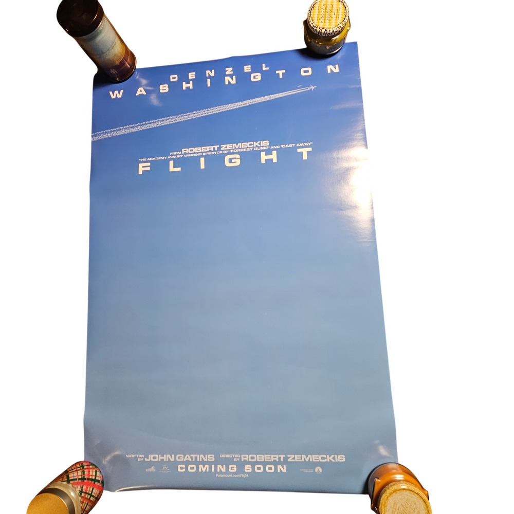 PosterFlight 2012 Promo Movie Poster 27x40 Denzel‎ Washington, Kelly Reilly